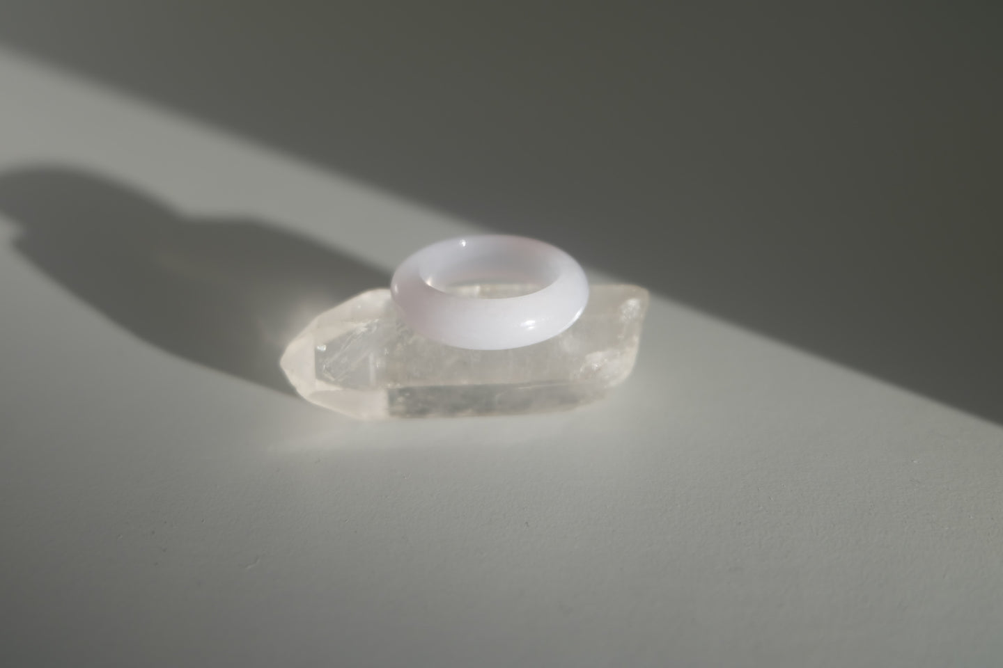 Lavender Jadeite Ring No. 006 - size 5.5