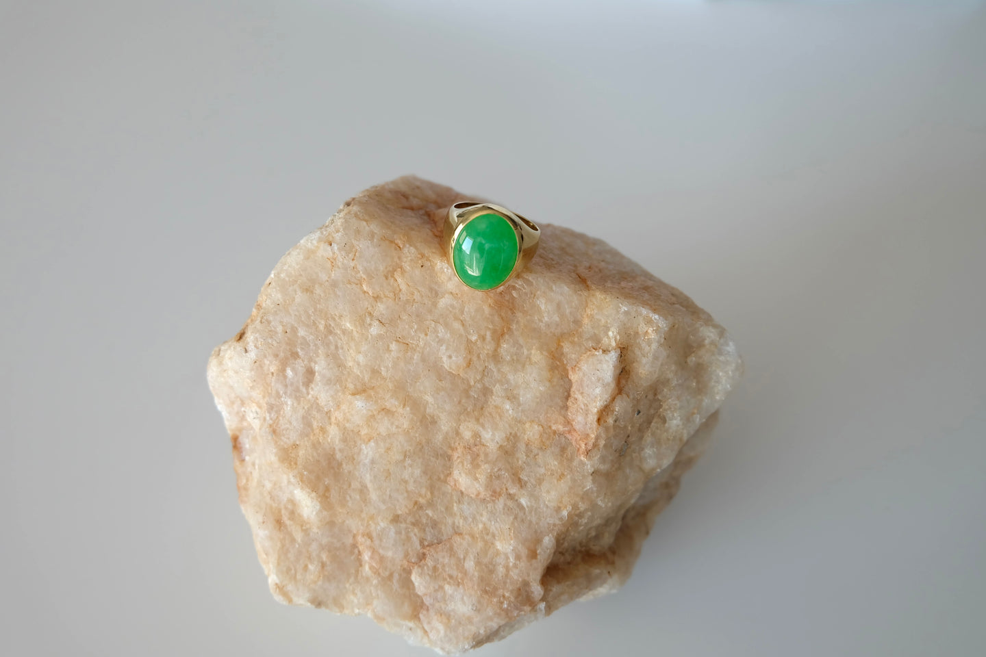 Jadeite Signet Ring