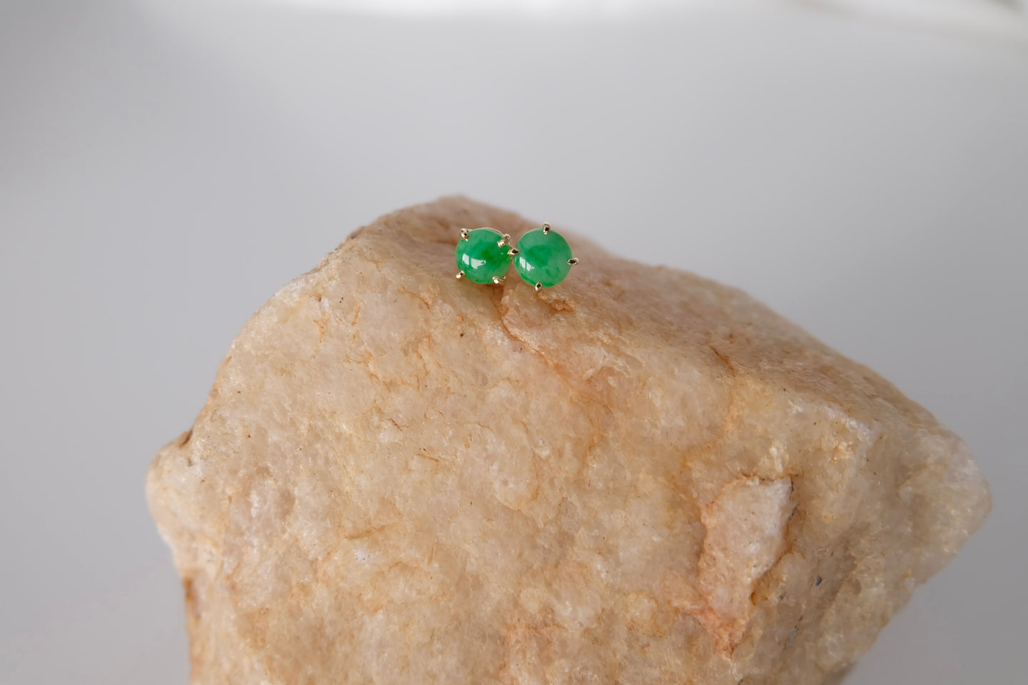 Jadeite Studs