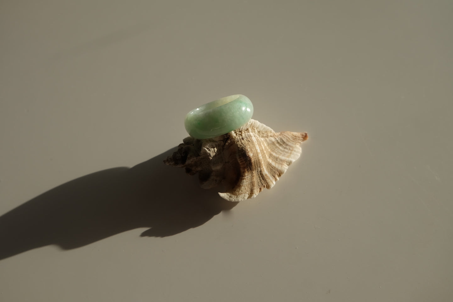 Green Jadeite Ring No. 012 - size 9.5