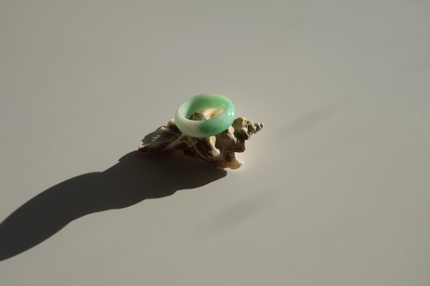 Green Jadeite Ring No. 001 - size 10.25