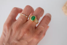 Load image into Gallery viewer, Oval Jadeite Ring with Diamonds
