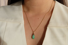 Load image into Gallery viewer, Green Jade Teardrop Pendant
