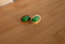 Load image into Gallery viewer, Carved Jade Earrings
