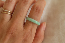 Load image into Gallery viewer, Green Jadeite Ring No.001 - size 8

