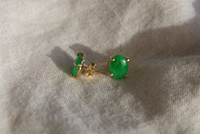 Load image into Gallery viewer, Jadeite Oval Earrings
