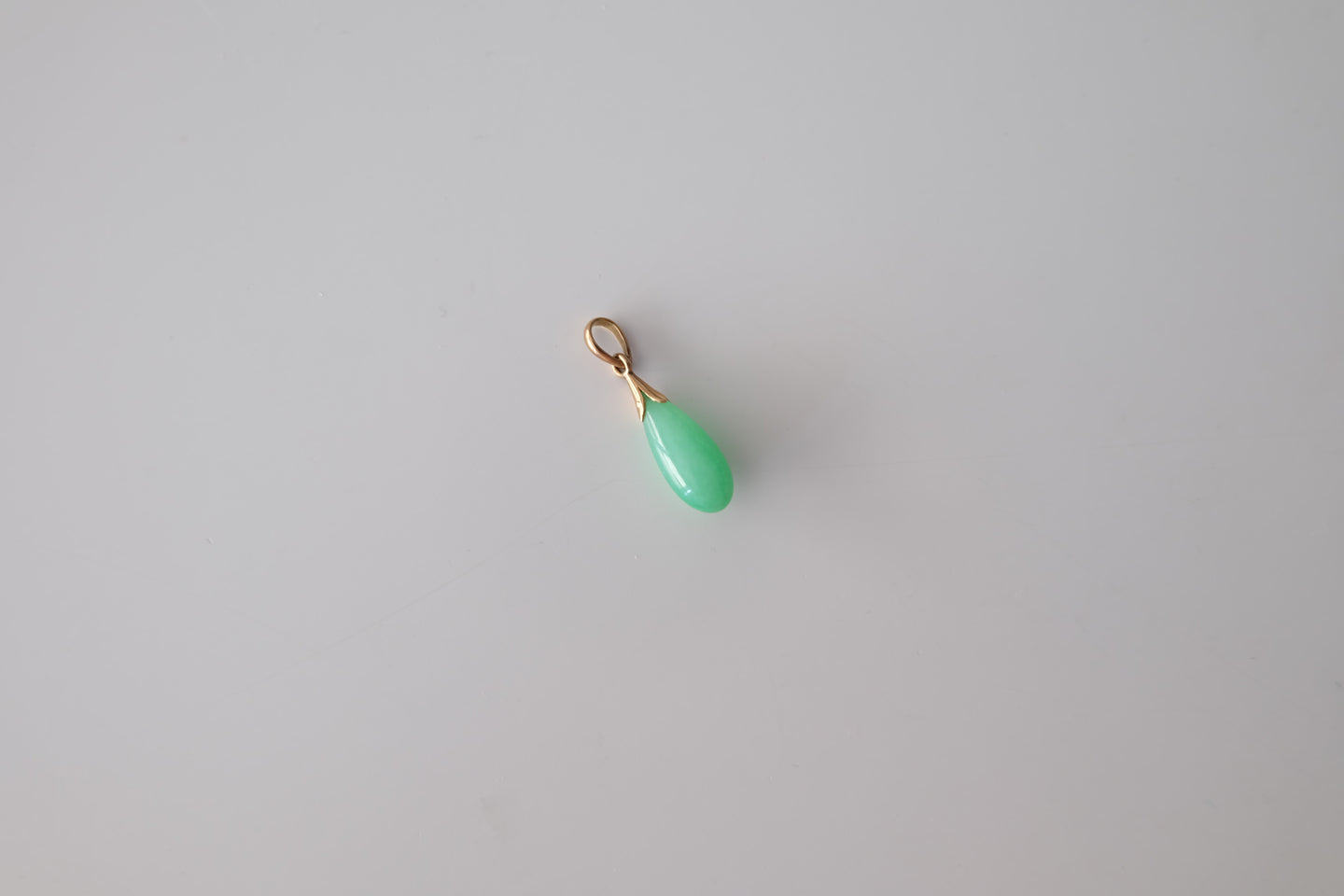 Jadeite Teardrop Pendant No. 001