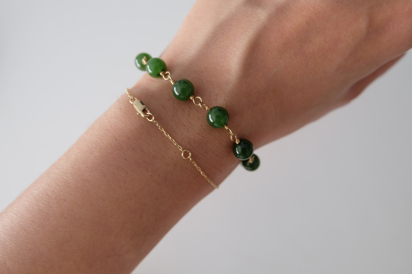 Jadeite Beaded Bracelet