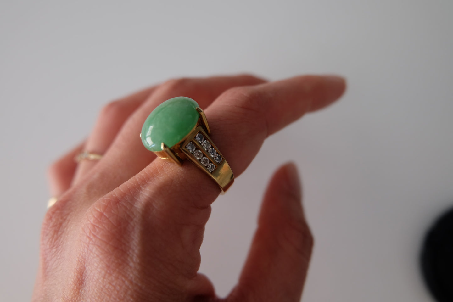 Jadeite Oval Ring