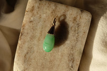 Load image into Gallery viewer, Green Jade Teardrop Pendant
