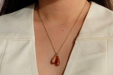 Load image into Gallery viewer, Orange Jade Teardrop Pendant No. 1
