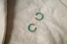 Load image into Gallery viewer, Jadeite Hoop Earrings
