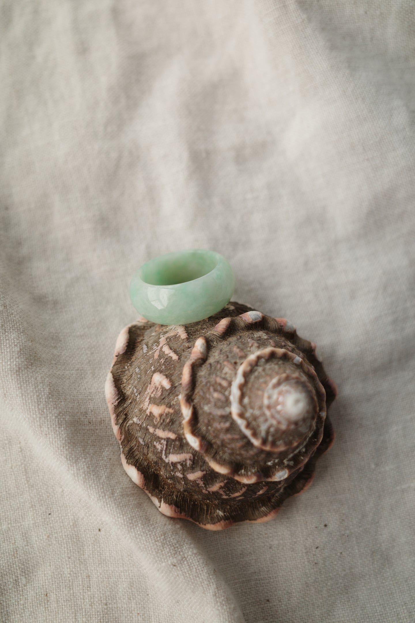 Green Jadeite Ring No.009 - size 8.5