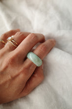 Load image into Gallery viewer, Green Jadeite Ring No.009 - size 8.5
