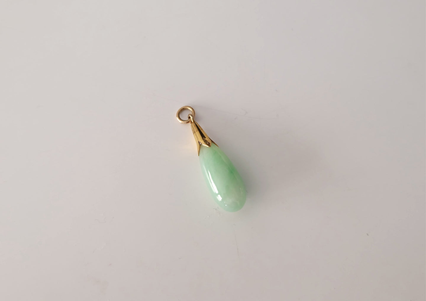 Jadeite Teardrop Pendant No. 003