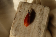Load image into Gallery viewer, Orange Jade Teardrop Pendant No. 2
