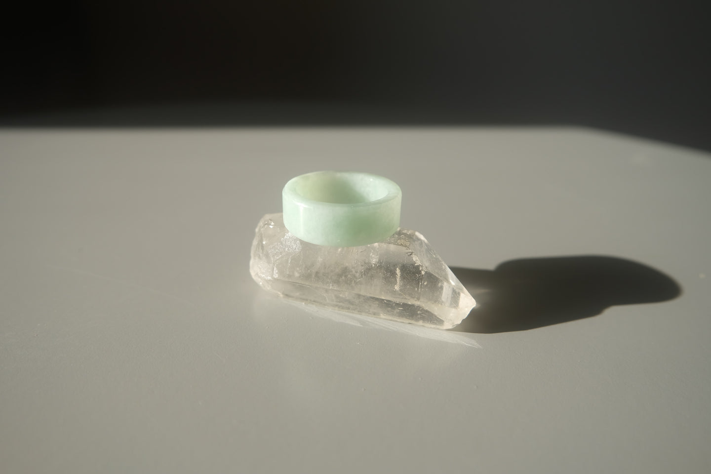 Green Jadeite Ring No. 006 - size 5